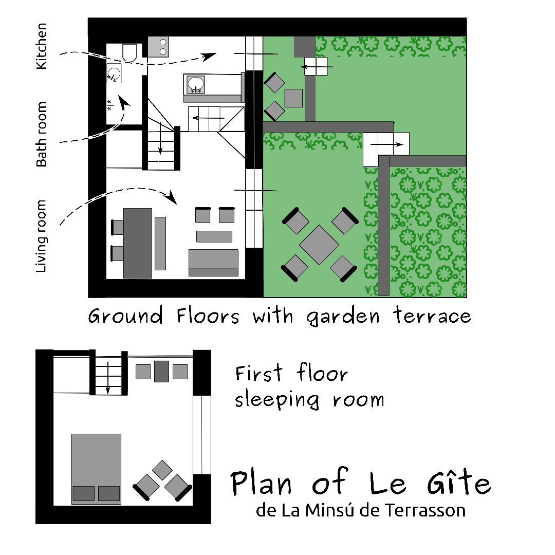 Plan of Le Gîte